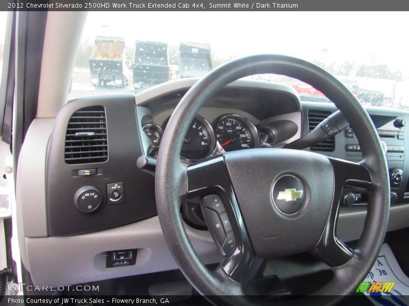 Summit White / Dark Titanium 2012 Chevrolet Silverado 2500HD Work Truck Extended Cab 4x4