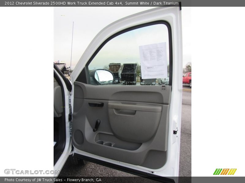 Summit White / Dark Titanium 2012 Chevrolet Silverado 2500HD Work Truck Extended Cab 4x4