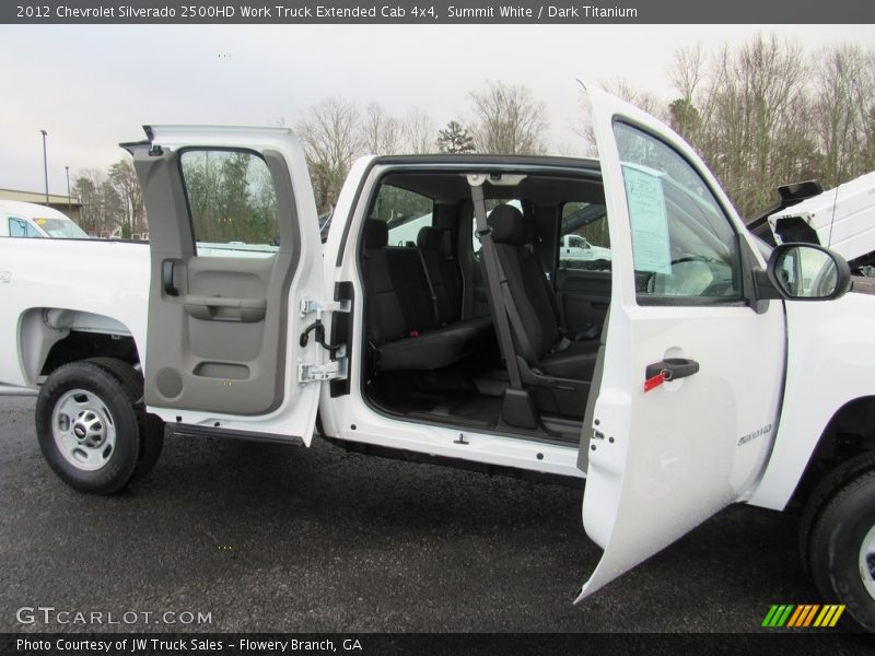 Summit White / Dark Titanium 2012 Chevrolet Silverado 2500HD Work Truck Extended Cab 4x4