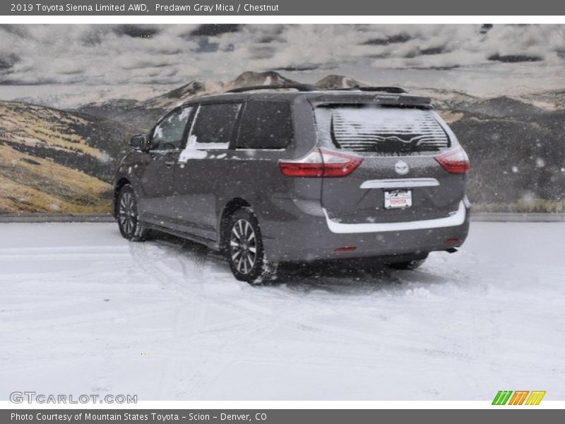 Predawn Gray Mica / Chestnut 2019 Toyota Sienna Limited AWD