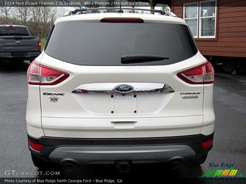 White Platinum / Medium Light Stone 2014 Ford Escape Titanium 2.0L EcoBoost