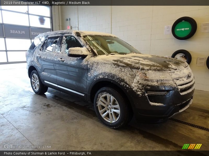 Magnetic / Medium Black 2019 Ford Explorer XLT 4WD
