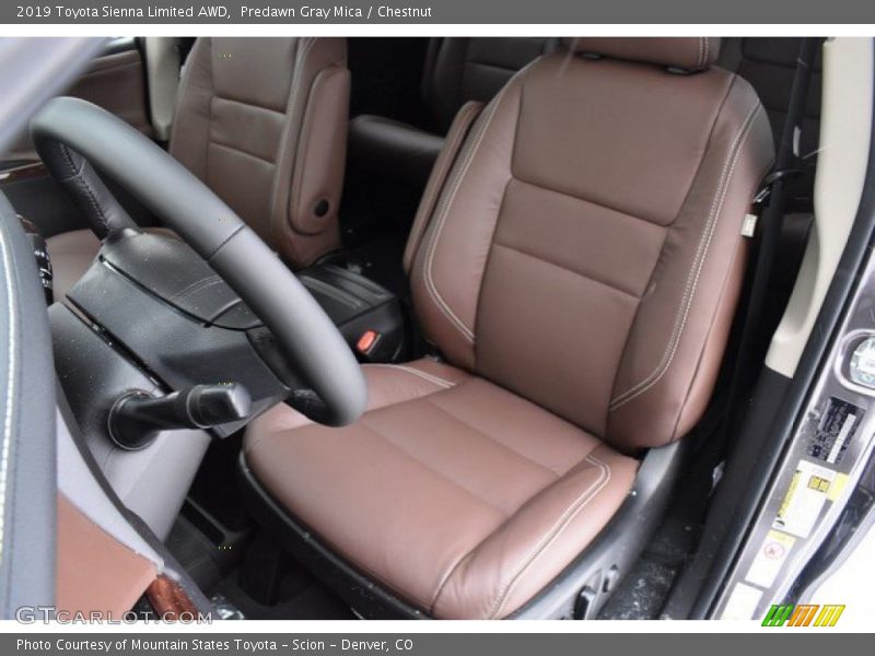 Front Seat of 2019 Sienna Limited AWD