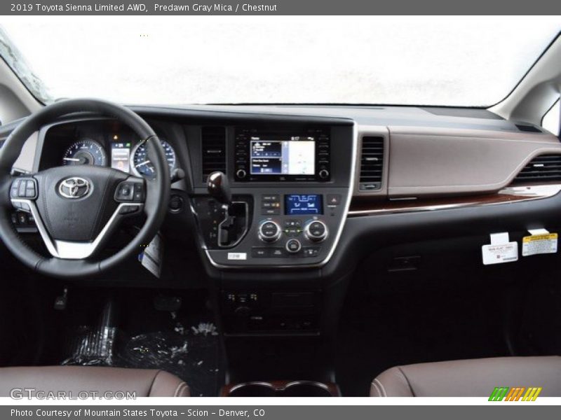 Predawn Gray Mica / Chestnut 2019 Toyota Sienna Limited AWD