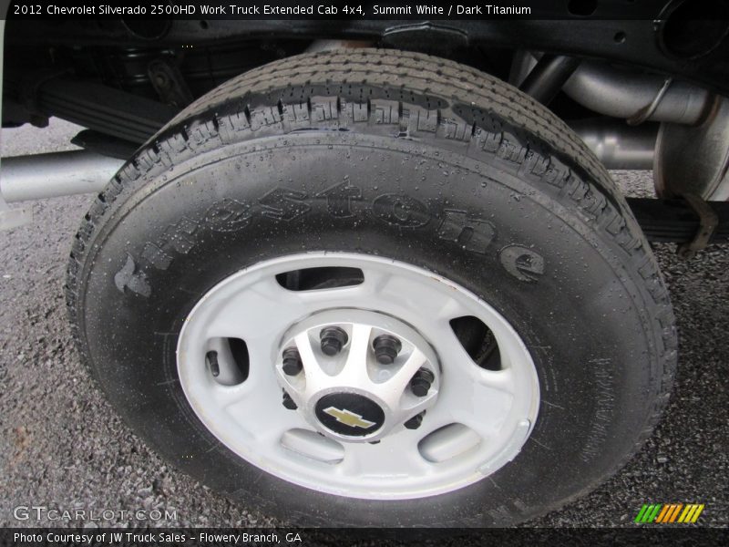 Summit White / Dark Titanium 2012 Chevrolet Silverado 2500HD Work Truck Extended Cab 4x4