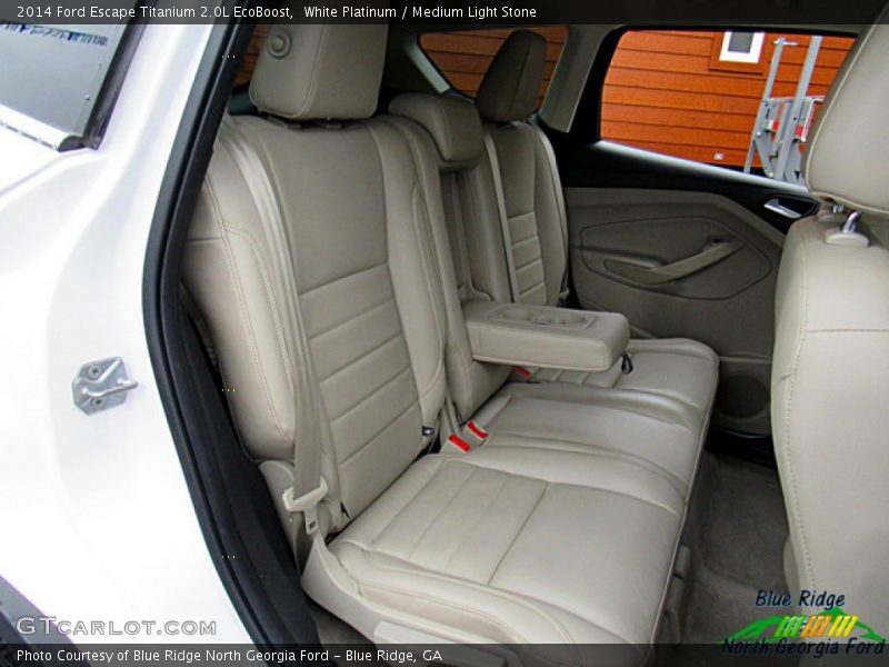 White Platinum / Medium Light Stone 2014 Ford Escape Titanium 2.0L EcoBoost