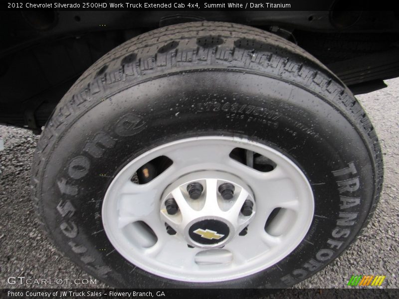 Summit White / Dark Titanium 2012 Chevrolet Silverado 2500HD Work Truck Extended Cab 4x4