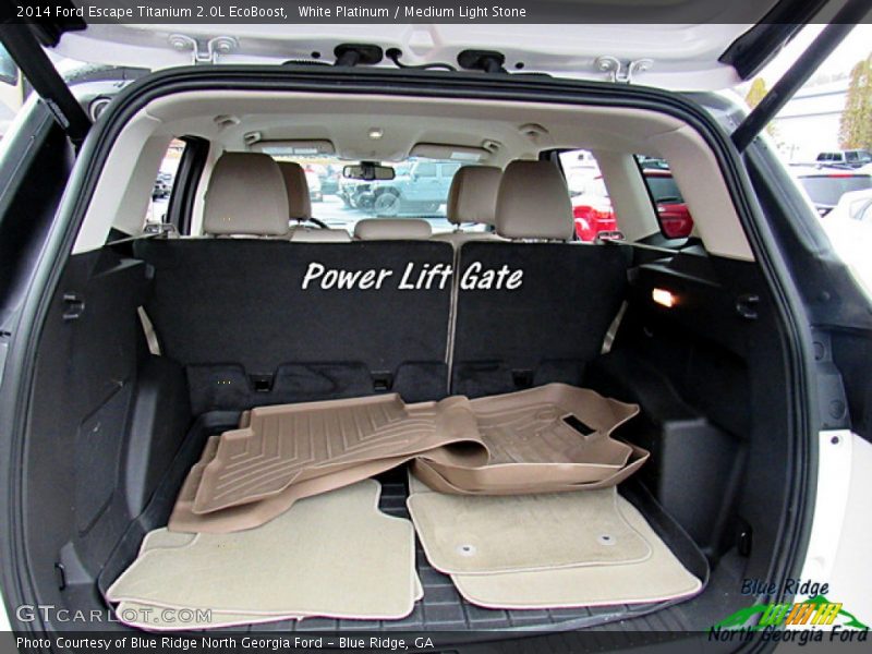 White Platinum / Medium Light Stone 2014 Ford Escape Titanium 2.0L EcoBoost