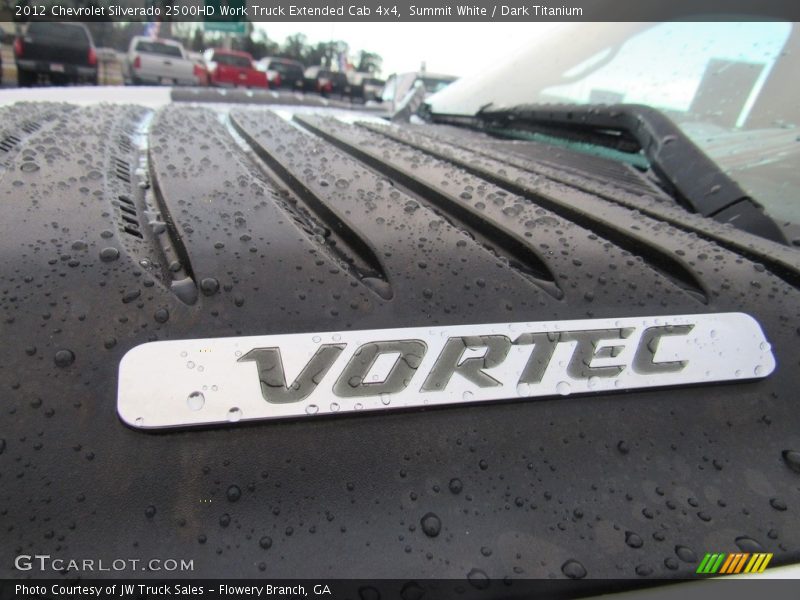 Summit White / Dark Titanium 2012 Chevrolet Silverado 2500HD Work Truck Extended Cab 4x4