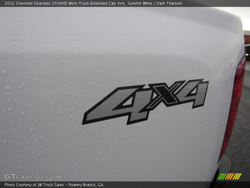 Summit White / Dark Titanium 2012 Chevrolet Silverado 2500HD Work Truck Extended Cab 4x4