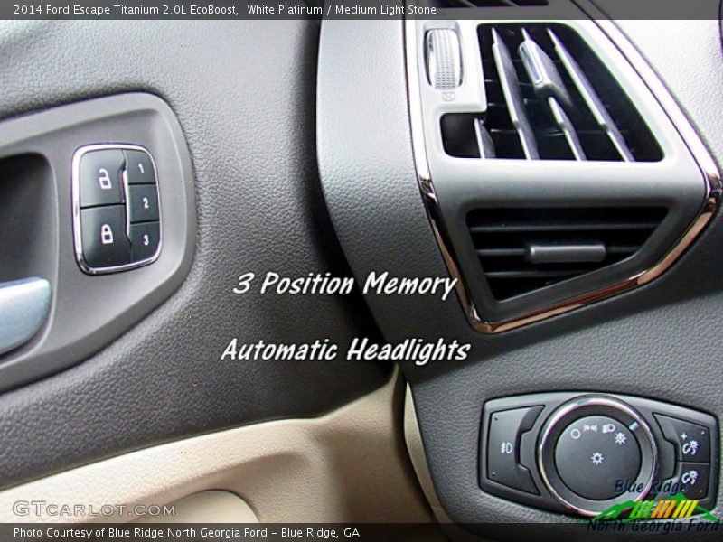 White Platinum / Medium Light Stone 2014 Ford Escape Titanium 2.0L EcoBoost