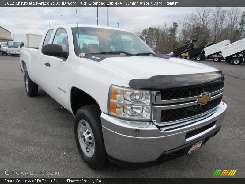 Summit White / Dark Titanium 2012 Chevrolet Silverado 2500HD Work Truck Extended Cab 4x4