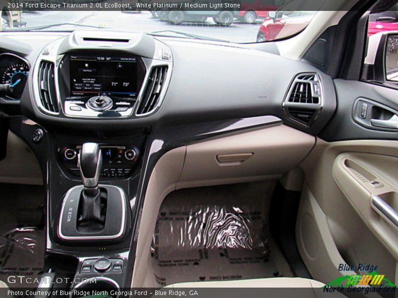 White Platinum / Medium Light Stone 2014 Ford Escape Titanium 2.0L EcoBoost