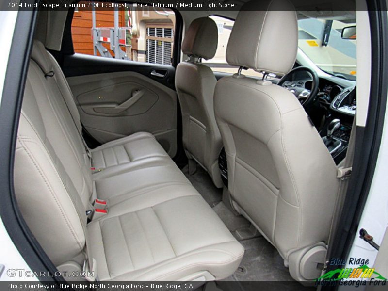 White Platinum / Medium Light Stone 2014 Ford Escape Titanium 2.0L EcoBoost