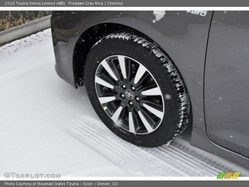 Predawn Gray Mica / Chestnut 2019 Toyota Sienna Limited AWD