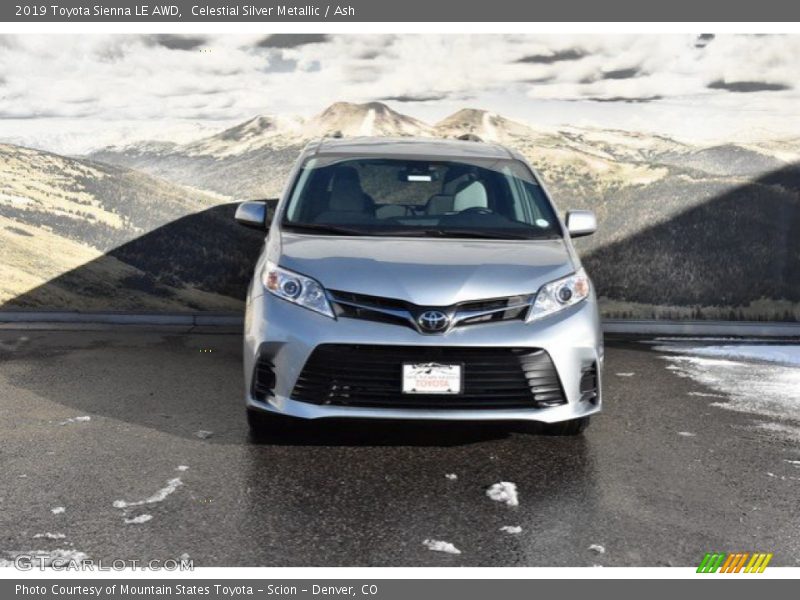 Celestial Silver Metallic / Ash 2019 Toyota Sienna LE AWD