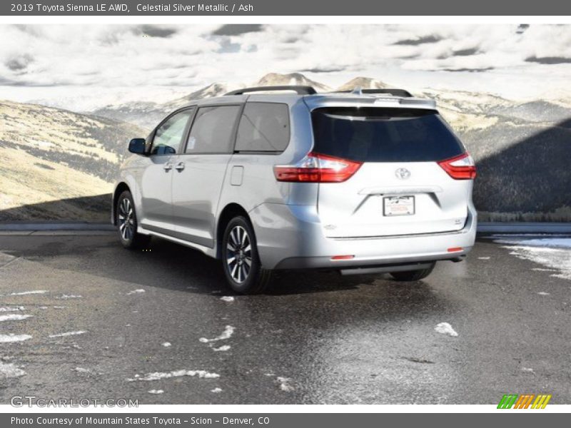 Celestial Silver Metallic / Ash 2019 Toyota Sienna LE AWD