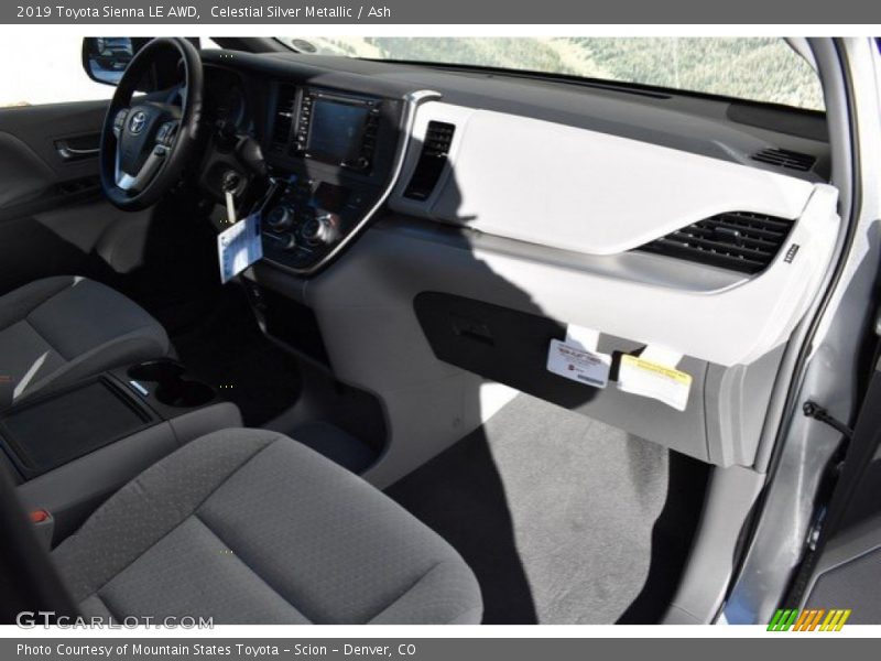 Celestial Silver Metallic / Ash 2019 Toyota Sienna LE AWD