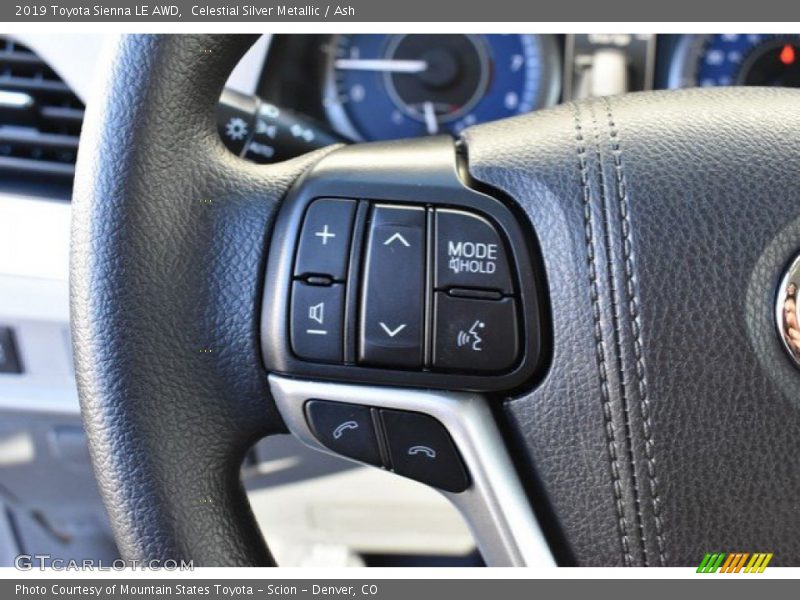 Celestial Silver Metallic / Ash 2019 Toyota Sienna LE AWD