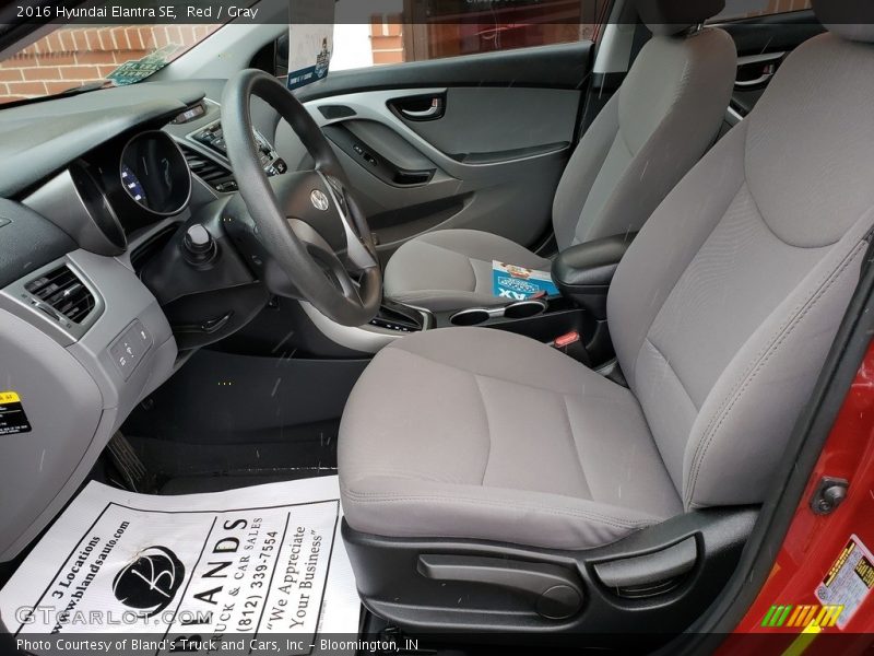 Red / Gray 2016 Hyundai Elantra SE