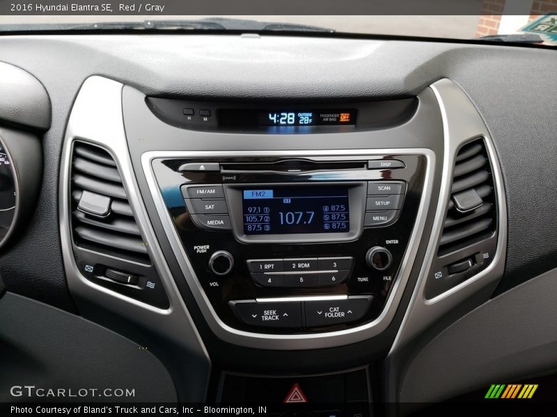 Red / Gray 2016 Hyundai Elantra SE