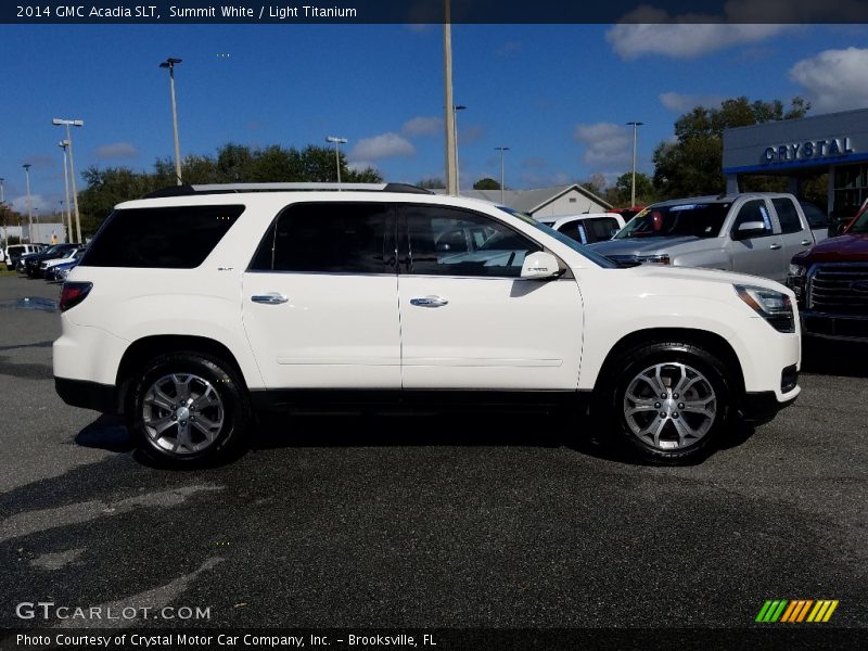 Summit White / Light Titanium 2014 GMC Acadia SLT