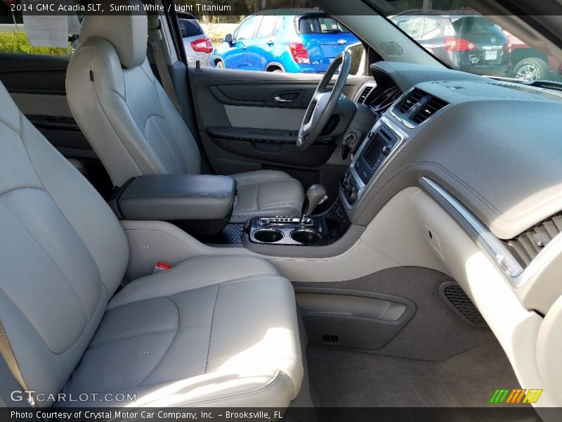 Summit White / Light Titanium 2014 GMC Acadia SLT