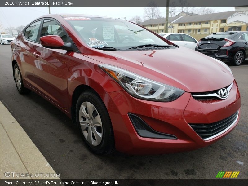 Red / Gray 2016 Hyundai Elantra SE