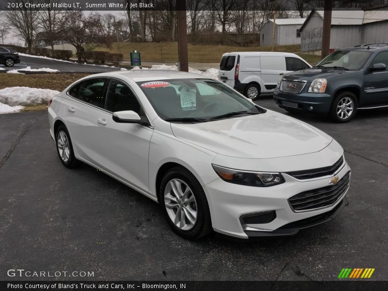 Summit White / Jet Black 2016 Chevrolet Malibu LT