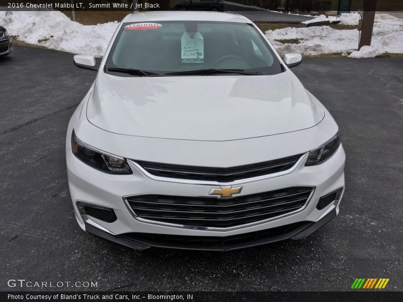 Summit White / Jet Black 2016 Chevrolet Malibu LT