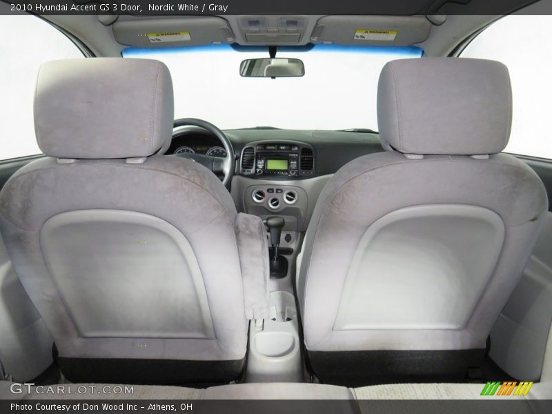 Nordic White / Gray 2010 Hyundai Accent GS 3 Door