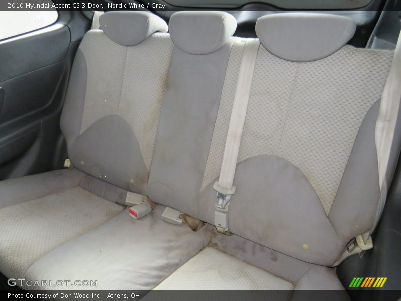 Nordic White / Gray 2010 Hyundai Accent GS 3 Door