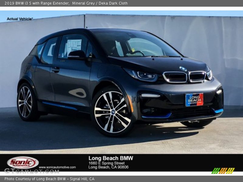 Mineral Grey / Deka Dark Cloth 2019 BMW i3 S with Range Extender