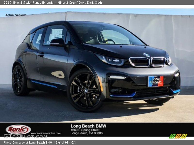 Mineral Grey / Deka Dark Cloth 2019 BMW i3 S with Range Extender