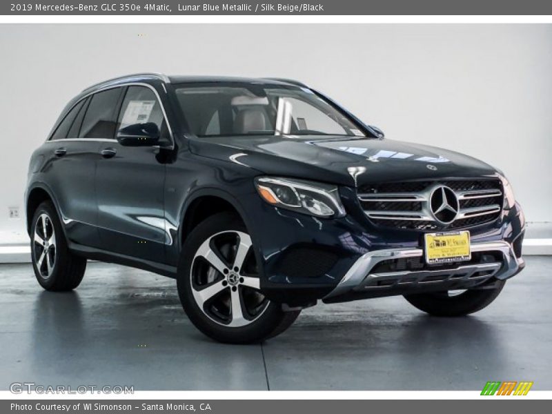 Lunar Blue Metallic / Silk Beige/Black 2019 Mercedes-Benz GLC 350e 4Matic