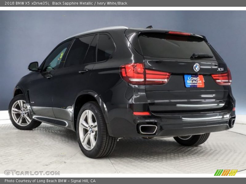 Black Sapphire Metallic / Ivory White/Black 2018 BMW X5 xDrive35i