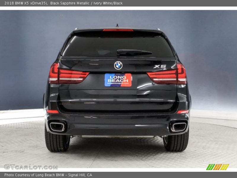 Black Sapphire Metallic / Ivory White/Black 2018 BMW X5 xDrive35i