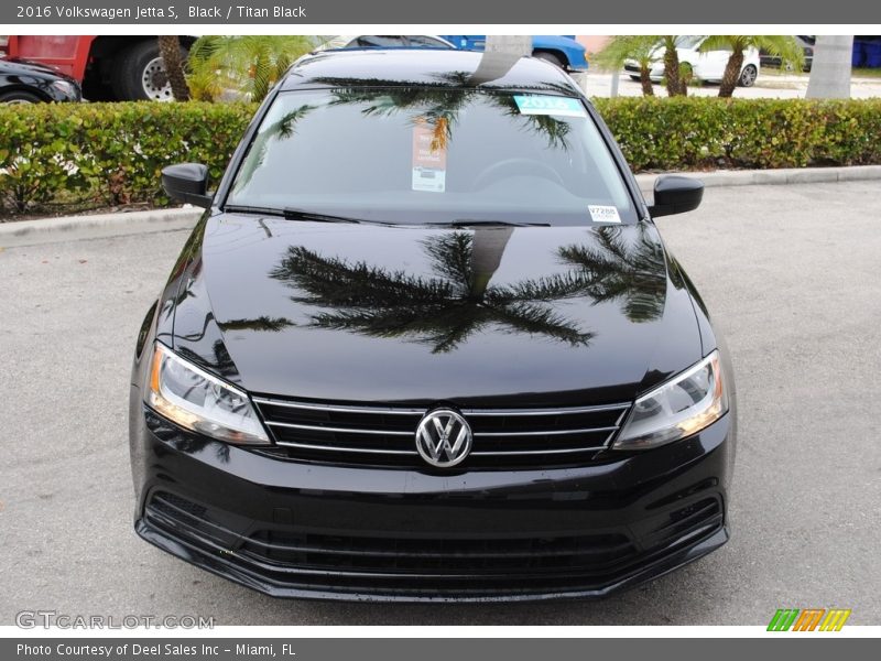 Black / Titan Black 2016 Volkswagen Jetta S