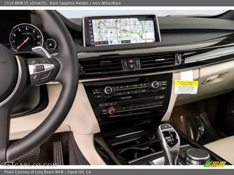 Black Sapphire Metallic / Ivory White/Black 2018 BMW X5 xDrive35i