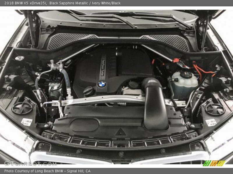Black Sapphire Metallic / Ivory White/Black 2018 BMW X5 xDrive35i