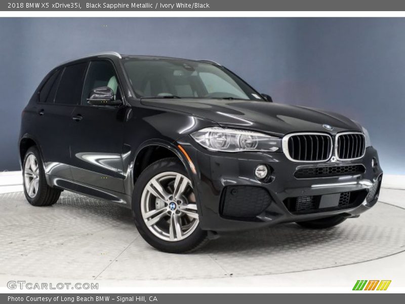 Black Sapphire Metallic / Ivory White/Black 2018 BMW X5 xDrive35i