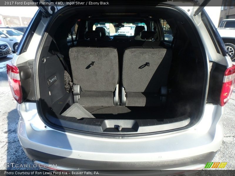 Ingot Silver / Ebony Black 2017 Ford Explorer Platinum 4WD