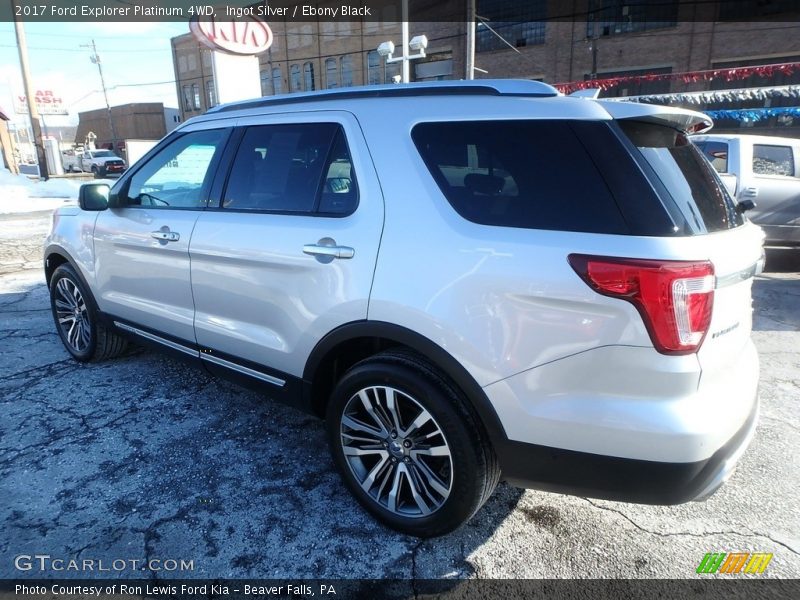 Ingot Silver / Ebony Black 2017 Ford Explorer Platinum 4WD