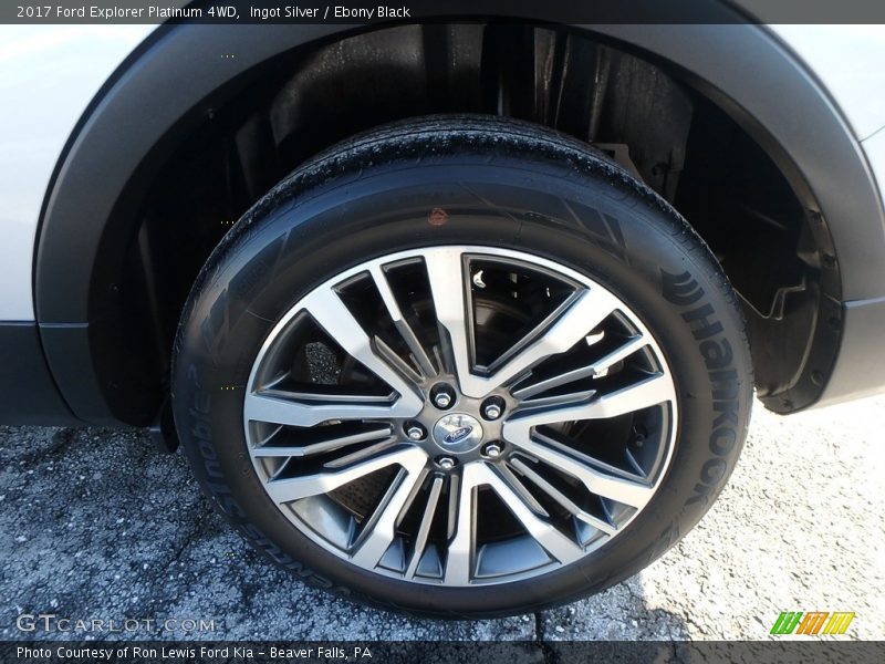 Ingot Silver / Ebony Black 2017 Ford Explorer Platinum 4WD
