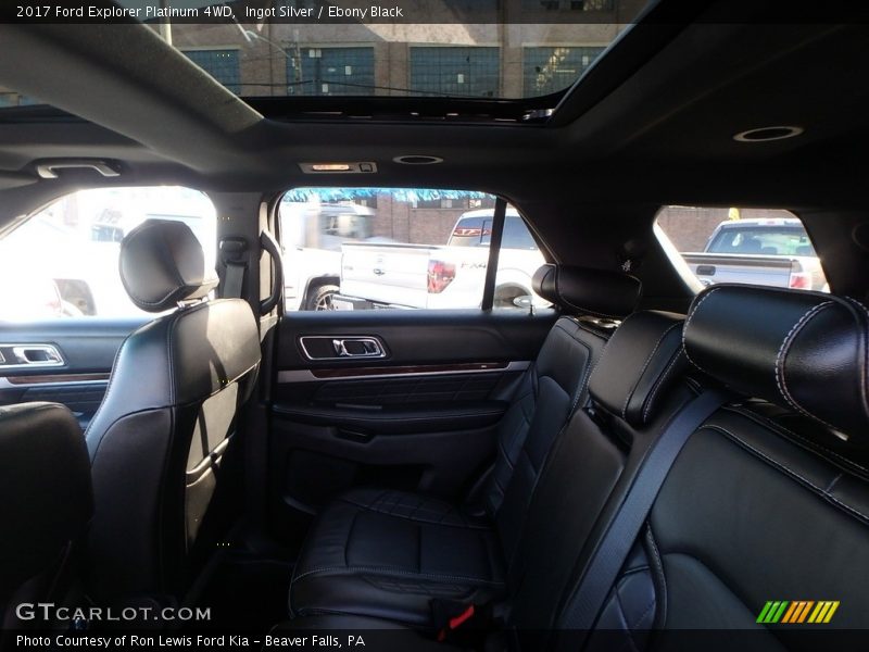 Ingot Silver / Ebony Black 2017 Ford Explorer Platinum 4WD