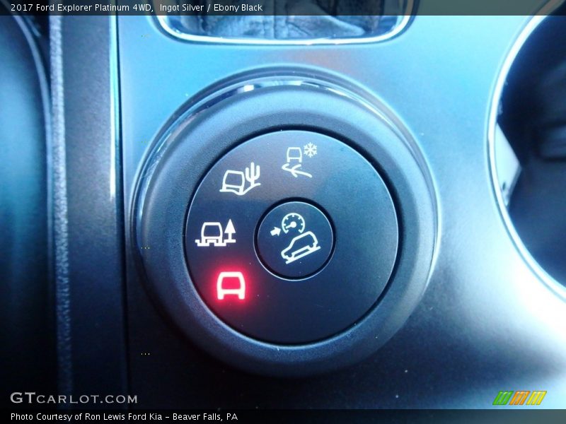 Ingot Silver / Ebony Black 2017 Ford Explorer Platinum 4WD