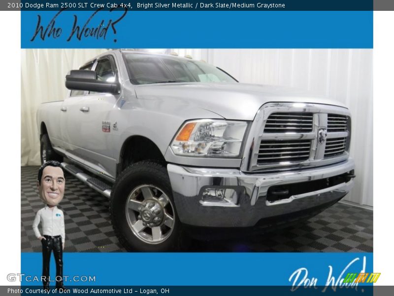 Bright Silver Metallic / Dark Slate/Medium Graystone 2010 Dodge Ram 2500 SLT Crew Cab 4x4