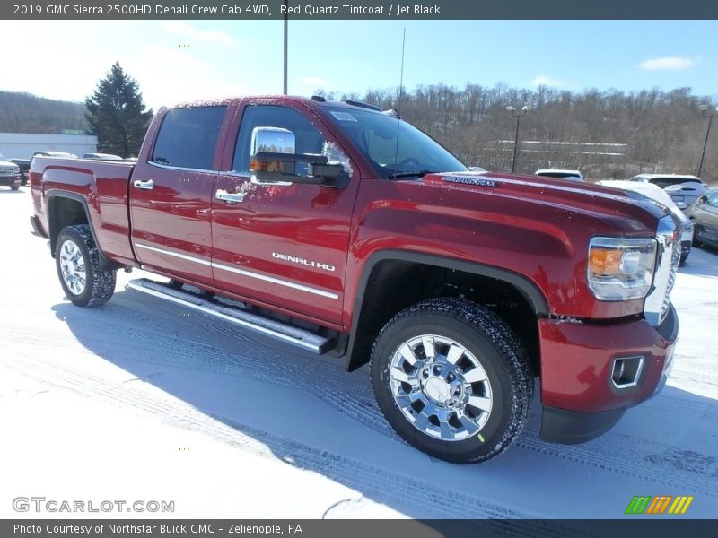 Red Quartz Tintcoat / Jet Black 2019 GMC Sierra 2500HD Denali Crew Cab 4WD