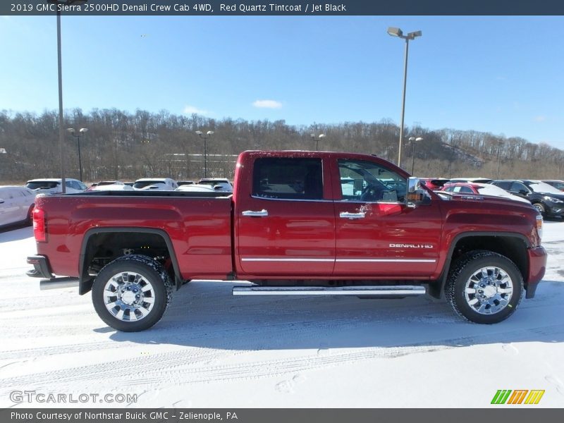 Red Quartz Tintcoat / Jet Black 2019 GMC Sierra 2500HD Denali Crew Cab 4WD