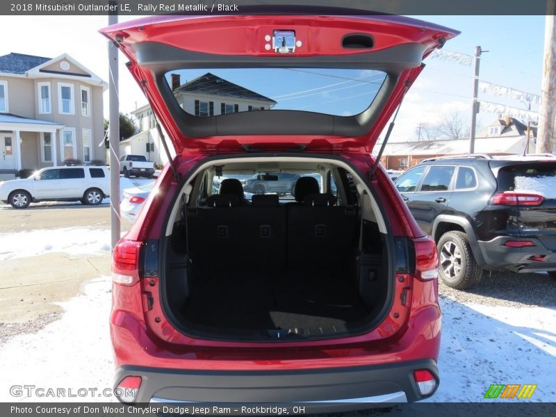 Rally Red Metallic / Black 2018 Mitsubishi Outlander LE